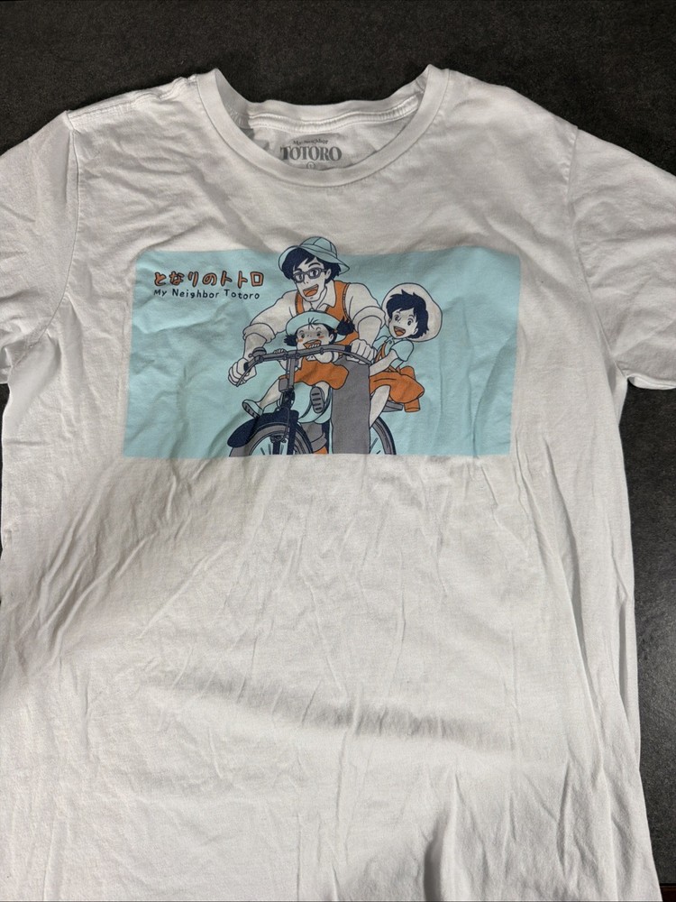 My Neighbor Totoro White Graphic T Shirt Mens Large Studio Ghibli Anime