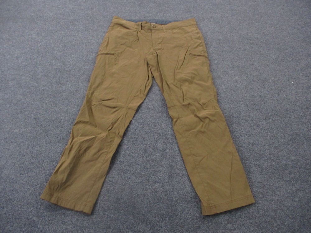 Eddie Bauer Pants Men 36 X 32 Beige Cargo Climbing Hiking Camping Straight Adult