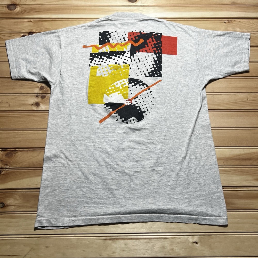 Vintage 80s 90s Jantzen Abstract Art Tennis Golf Sports Shirt Size Large / XL