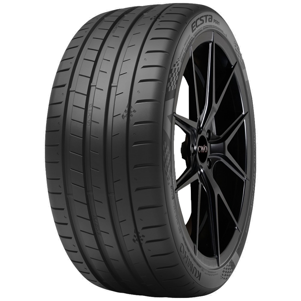 255/40ZR20 Kumho Ecsta PS91 101Y XL Black Wall Tire