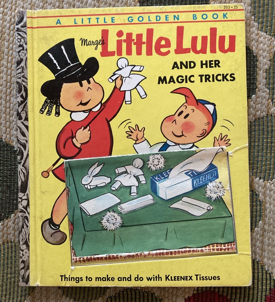 Marge's LITTLE LULU And Her Magic Tricks 1954 Little Golden Book #203