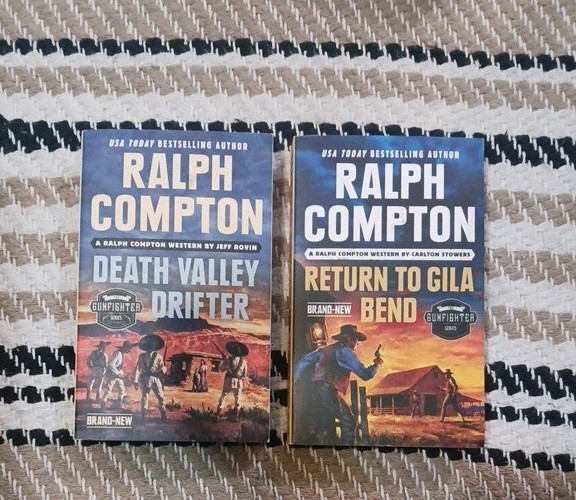 Lot Of 2 Ralph Compton Paperback Book Western Old West Gunfighters