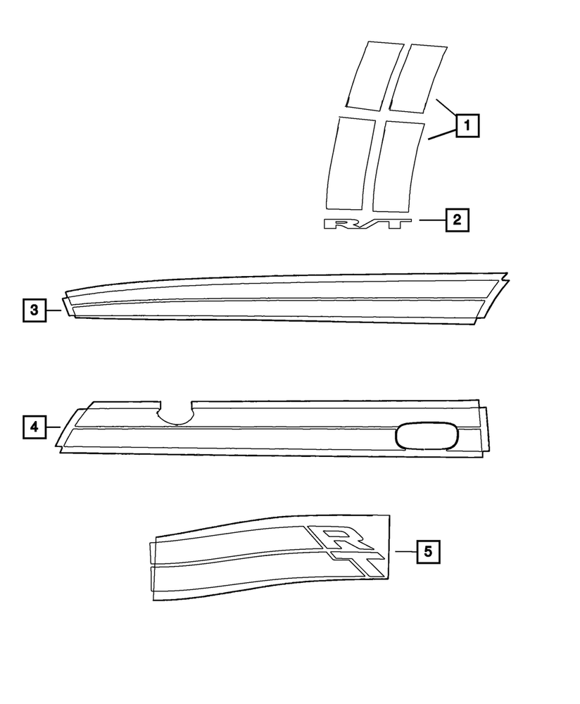 Genuine Mopar Fender Decal 1LW76GS4AA
