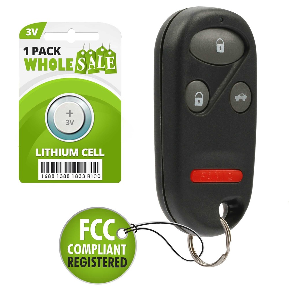 Replacement For 1999 2000 2001 2002 2003 Acura TL Key Fob Remote Alarm