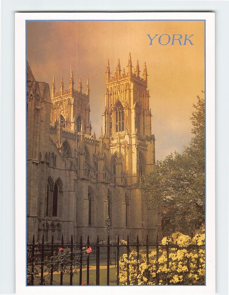 Postcard Western Towers York Minster England
