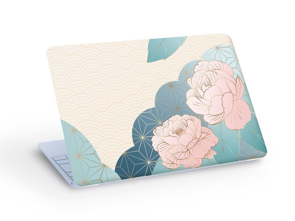 Luxury Oriental Floral Laptop Sticker Skin in Custom Size