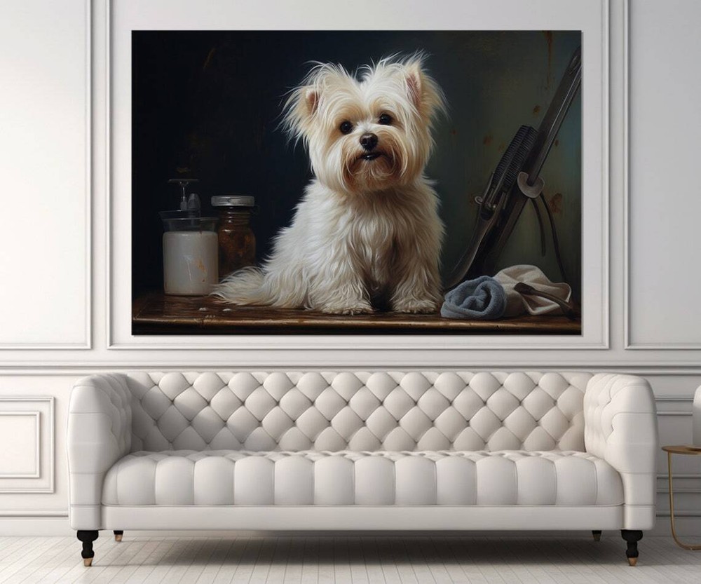 West Highland White Terrier Wall Art Canvas Unframed Print Art