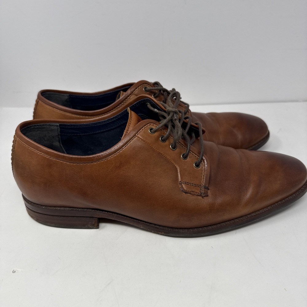 Cole Haan Grand Derby Oxford Dress Shoes Mens 10 M Tan Brown Lace Up