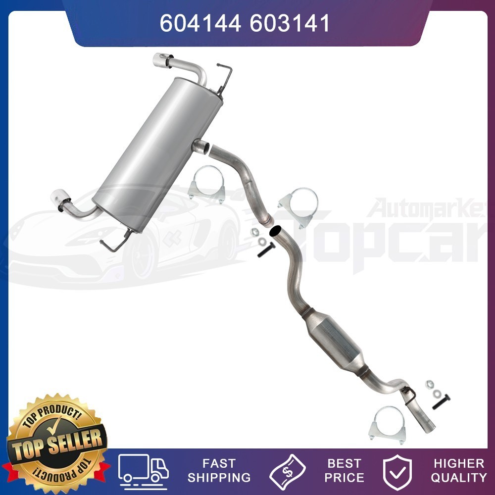 Resonator Pipes Dual Muffler Fits For Ford Escape 13-2019 1.5 1.6 2.0 2.5L