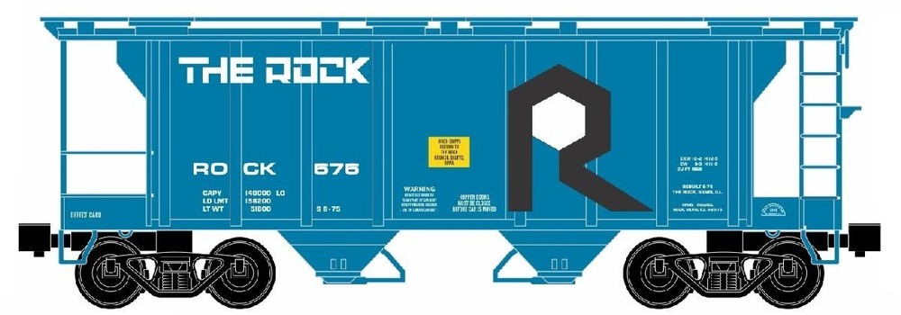 RMT 86340  O 2 Bay Covered Hopper The Rock