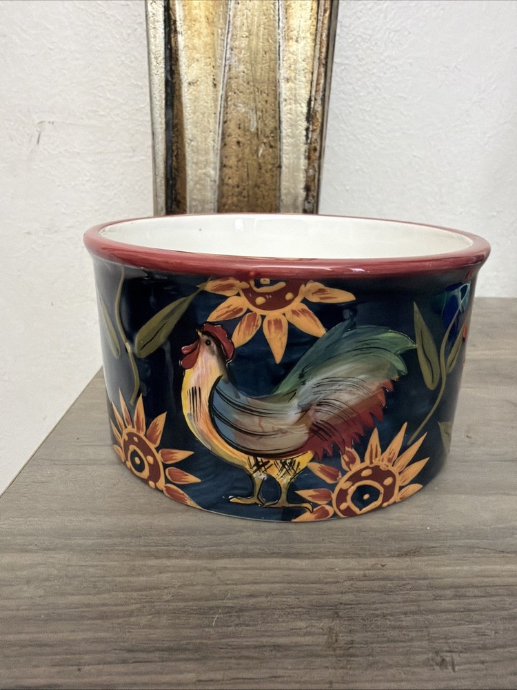 Sunrise Rooster SUSAN WINGET  icecream or dip bowl Certified International