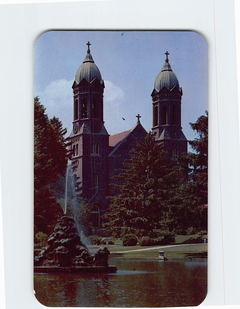 Postcard Chapel St. Josephs College Rensselaer Indiana USA