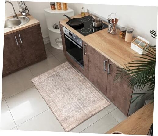 2x3 Rug - Machine Washable Entry Rug with Non-Slip Backing, Ideal for