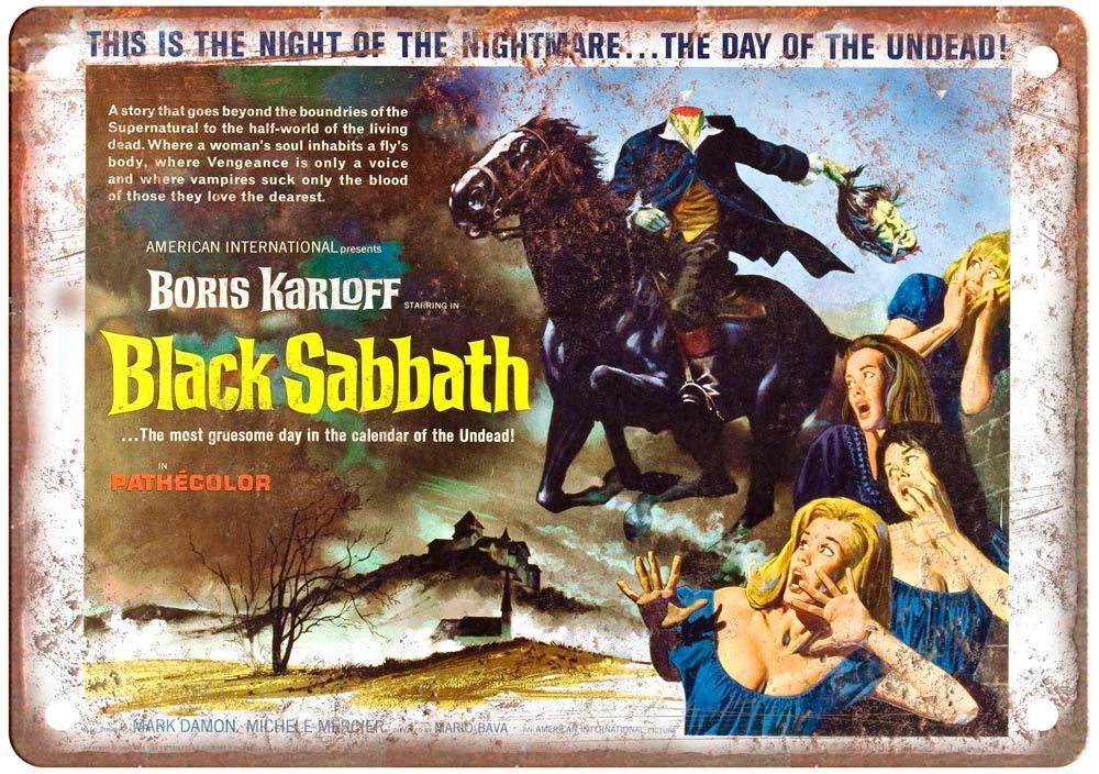 Black Sabbath Vintage Movie Poster Old Retro Look Metal Sign MP513