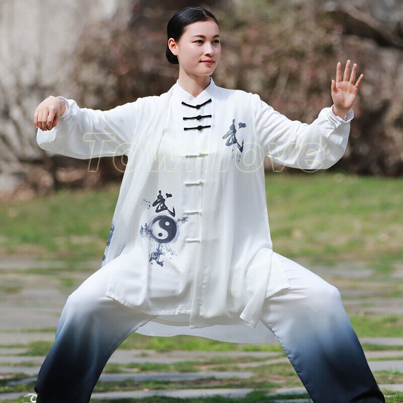 Traditional Chinese Tai Chi Uniforms Wushu Kung Fu Suit Clothing Men Women Suit
