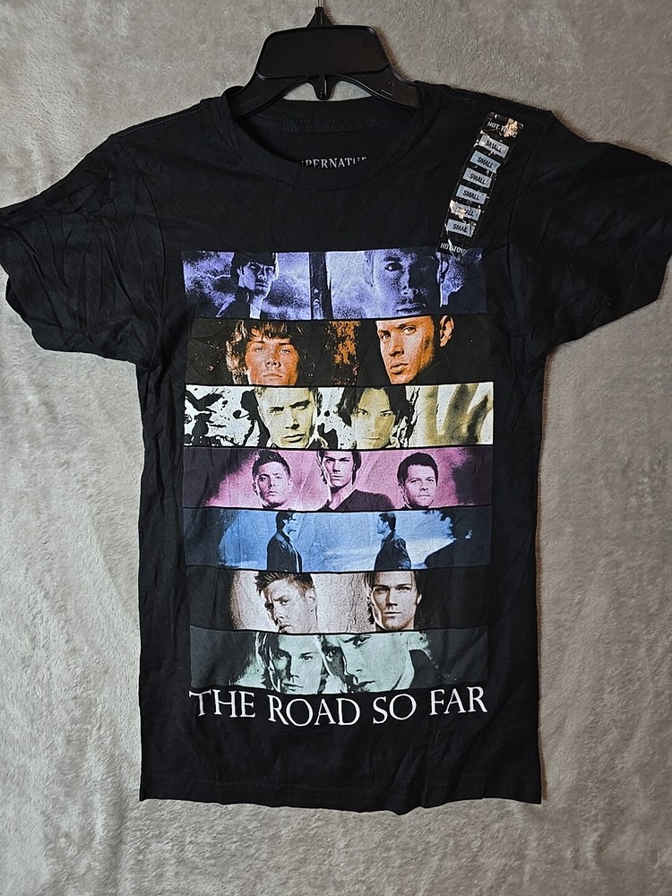 SUPERNATURAL T-Shirt Women's Small Black HOT TOPIC Crewneck Short Sleeve TV Show
