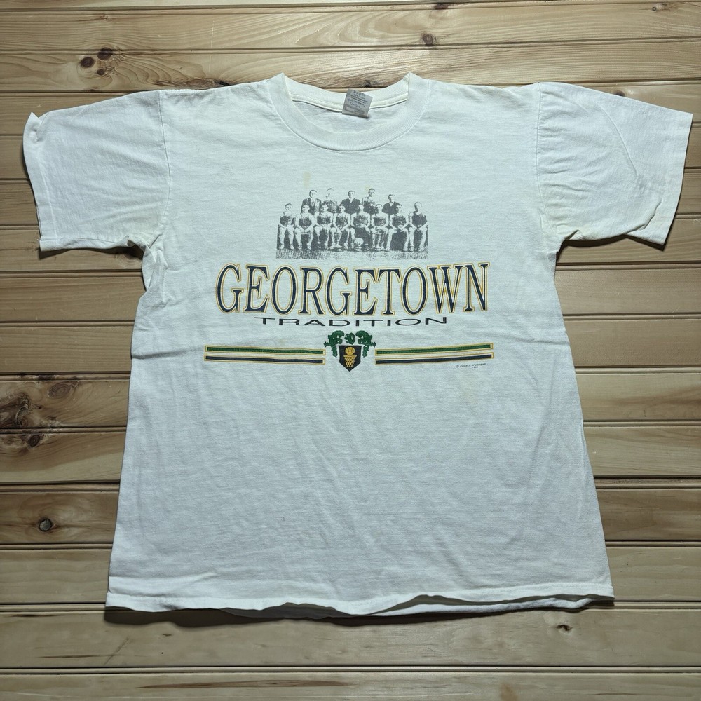 Vintage 90s University Of Georgetown Hoyas Basketball Tradition Shirt Size XL