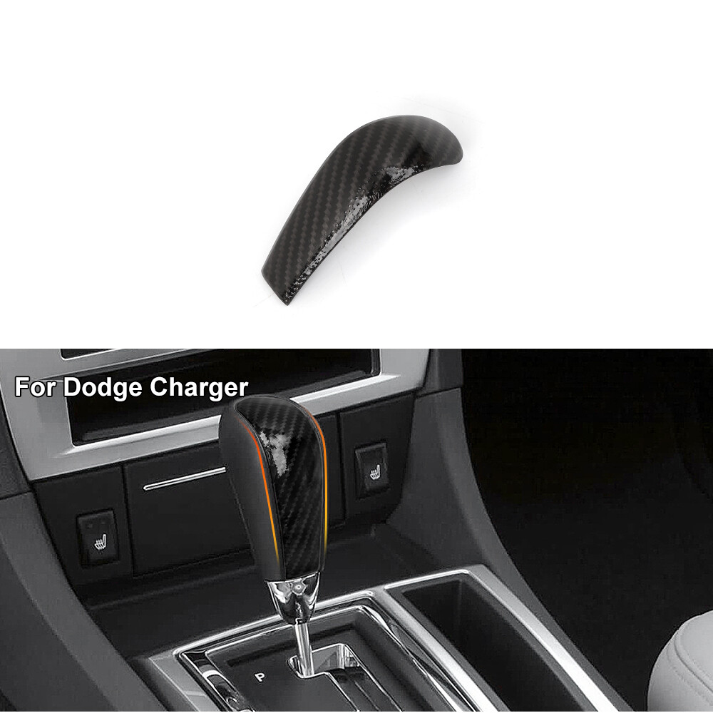 Carbon Fiber Gear Shift Knob Cover For Dodge Charger/300C 2004-2010 Accessories