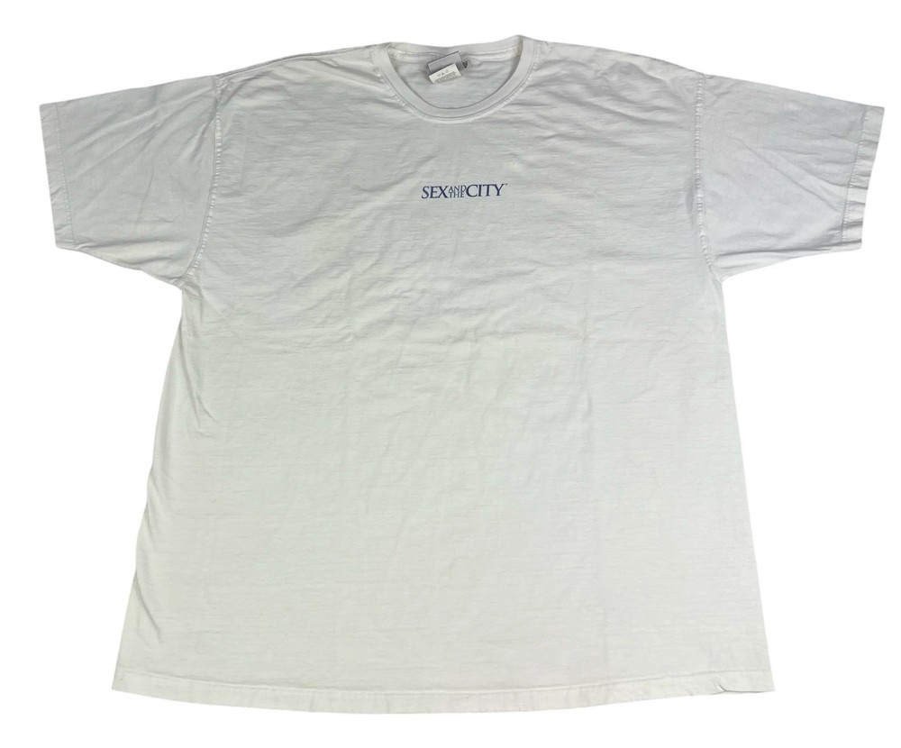 Vintage 90s Sex And The City HBO TV Show Promo Crew T-Shirt Mens Size XL White