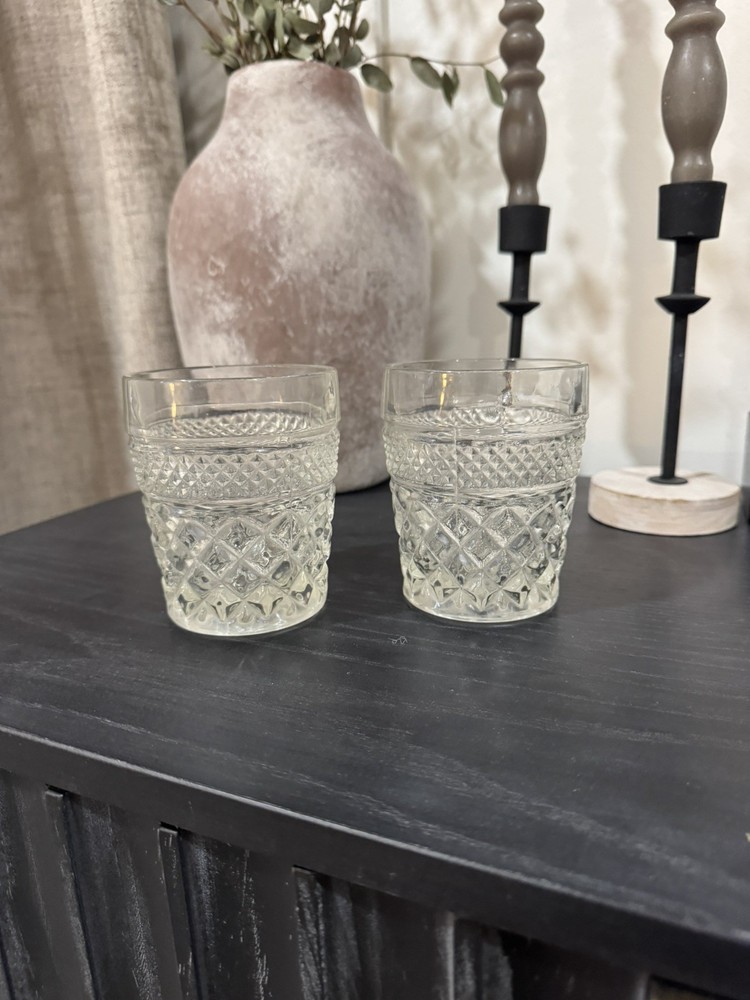 Anchor Hocking Wexford Clear Old Fashioned Glasses Set Of 2