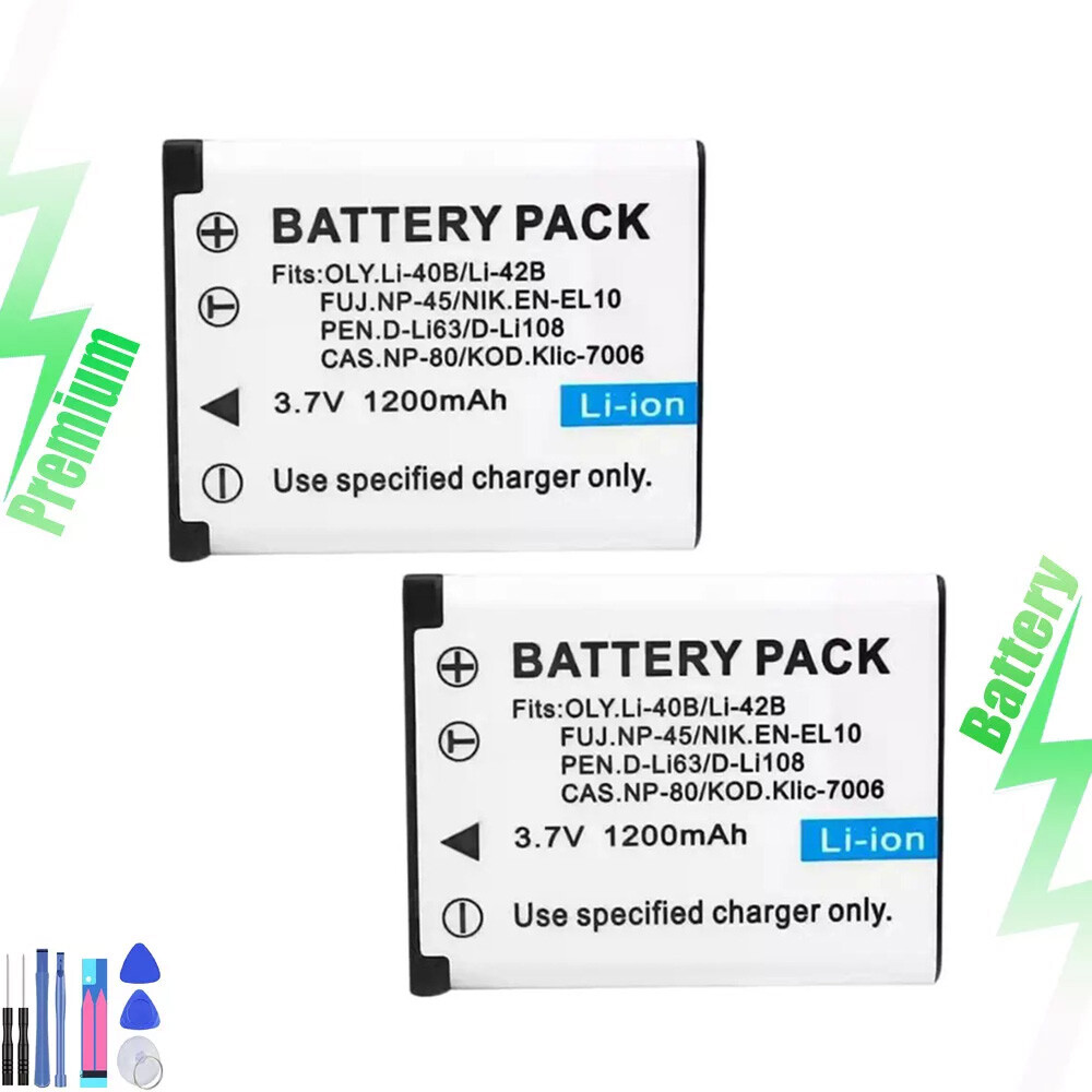 2x FNP-45 Battery for FinePix JV255 JX200 JX205 JX250 JX255 JX280 JX300