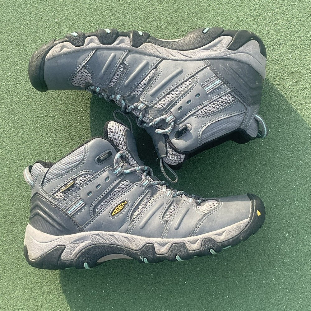 KEEN Womens Koven Waterproof Mid Hiking Boots Steel Grey Size 8