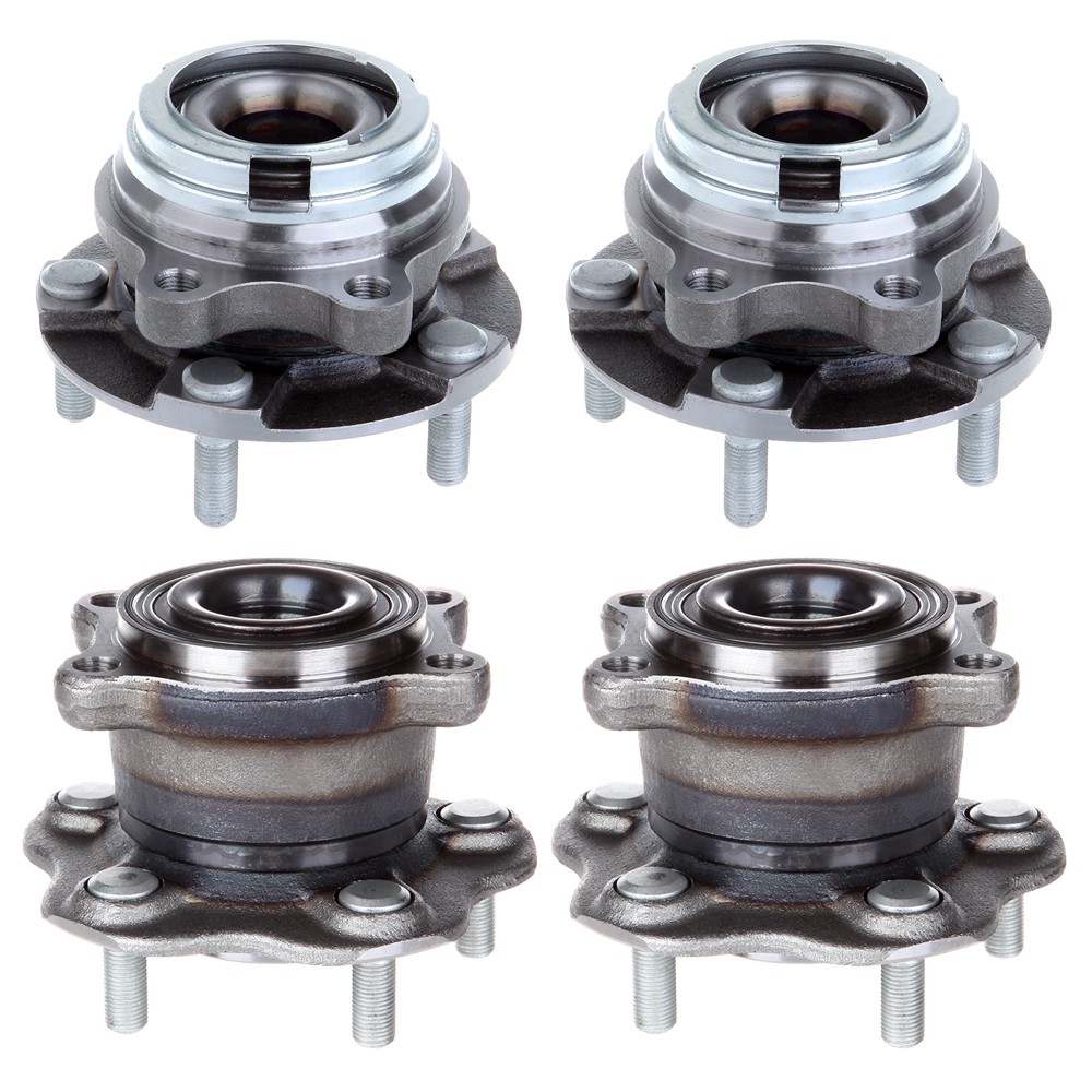 4PCS Wheel Hub Bearing Front Rear AWD For Infiniti G37 Q50 Q60 FX35 G35 QX50 M45
