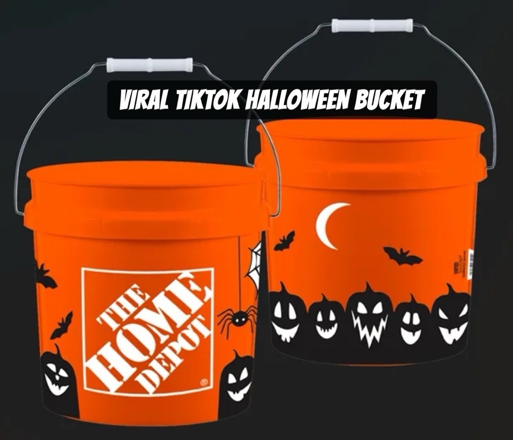 Viral Halloween Home Depot 🎃Ghost Pumpkin Bucket