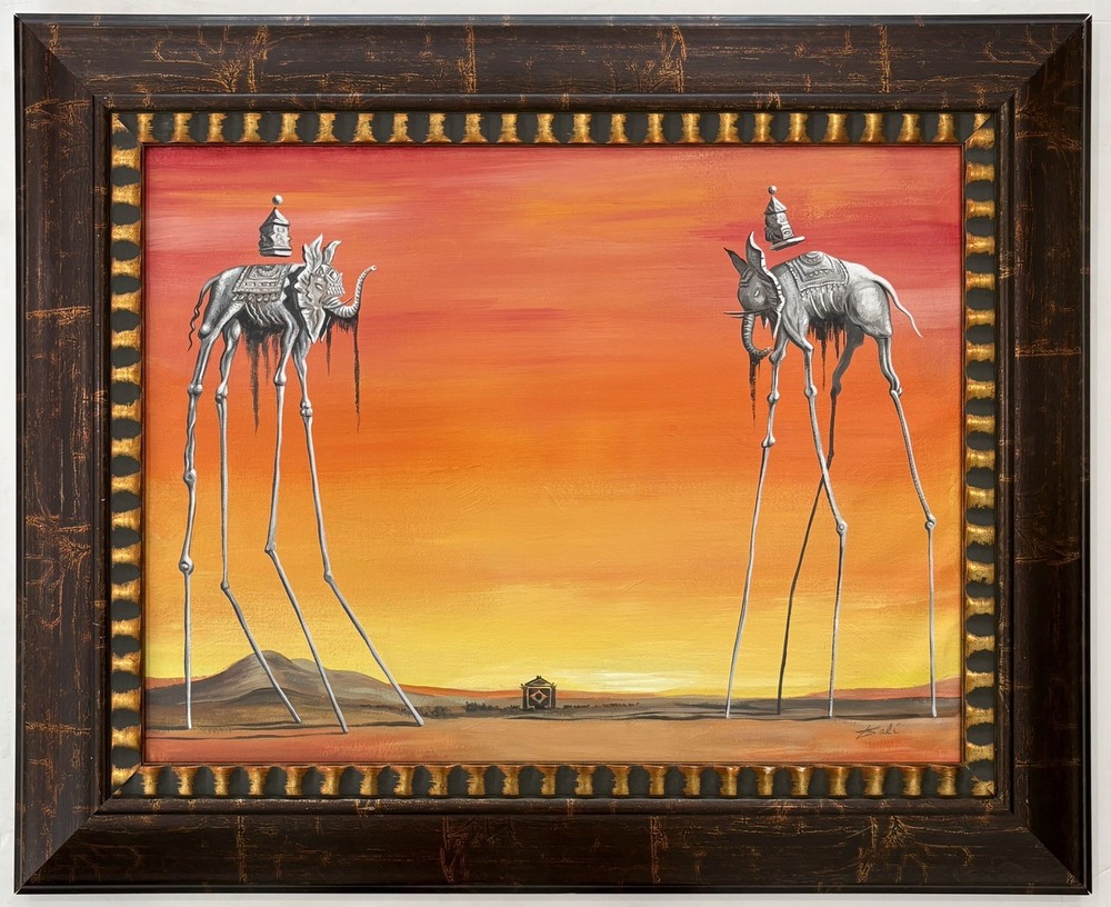 Salvador Dali  1904-1989 Oil on Canva In style of Hand Signed Amazing Painting