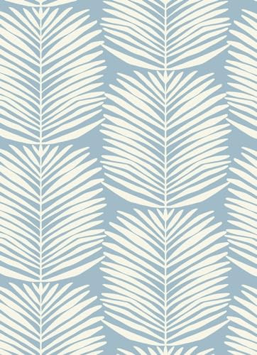 Modern Blue Boho Peel and Stick Self-Adhesive Removable Wallpaper