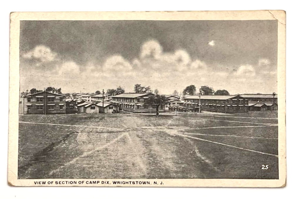 Camp Dix Wrightstown NJ Military Barracks Post Card