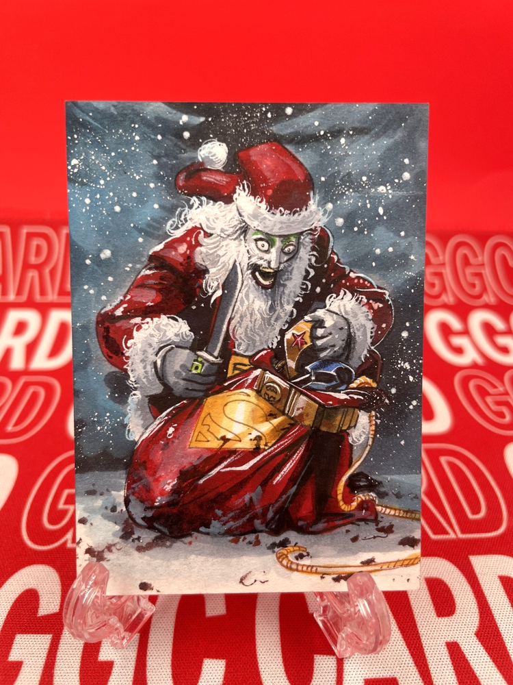 【Christmas Limited】GGC Studio DC Joker Artist Hand Drawn Auto Sketch Card 1/1