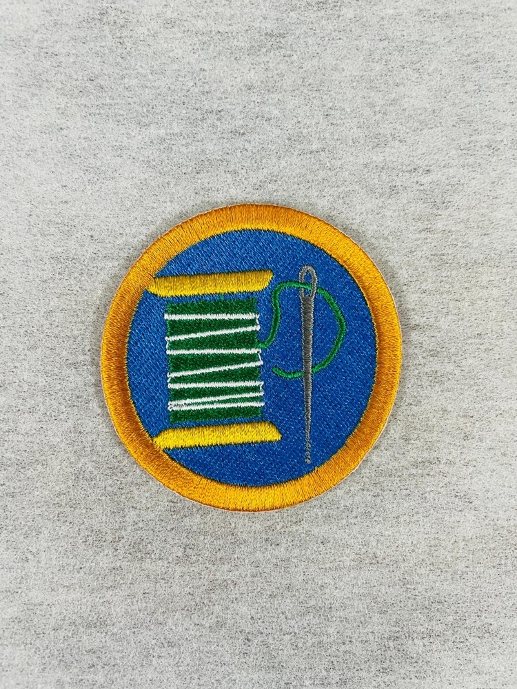 DIY Embroidery Thread and Needle Patch for Sewing Crafts