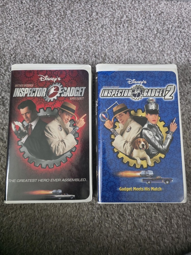 Inspector Gadget (VHS, 1999, Clam Shell Case) & Inspector Gadget 2