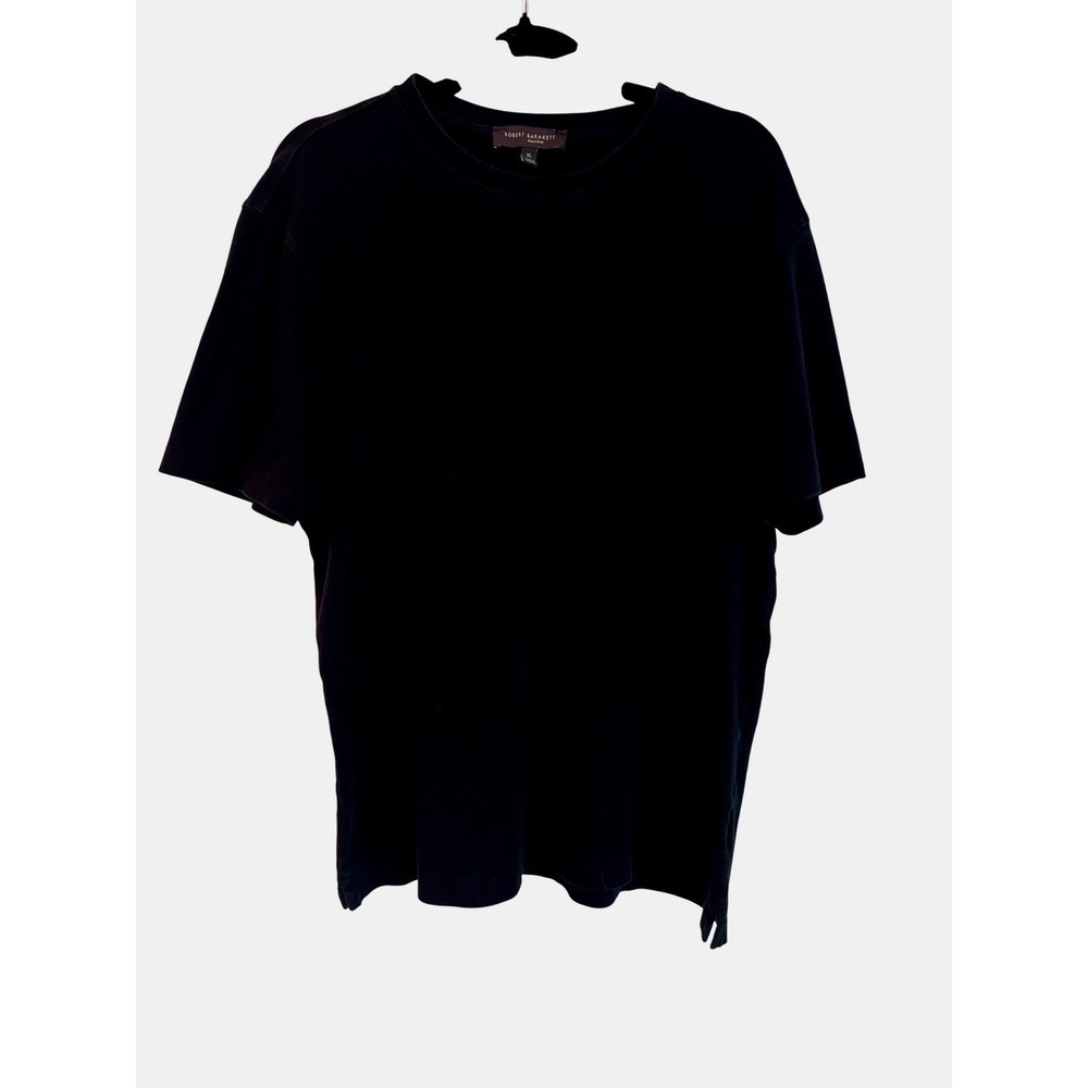 Robert Barakett Men's XL Black Pima Cotton Short Sleeve Crewneck T-Shirt  Soft