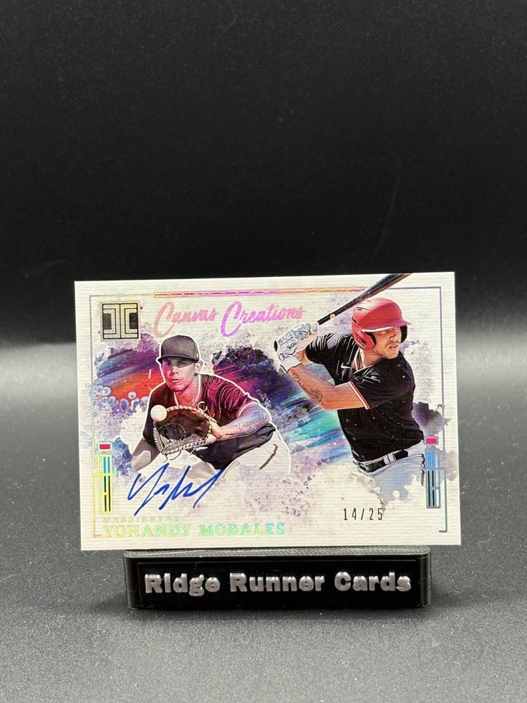 2025 Impeccable YOHANDY MORALES Silver Canvas Creations Autograph #/25 NATIONALS