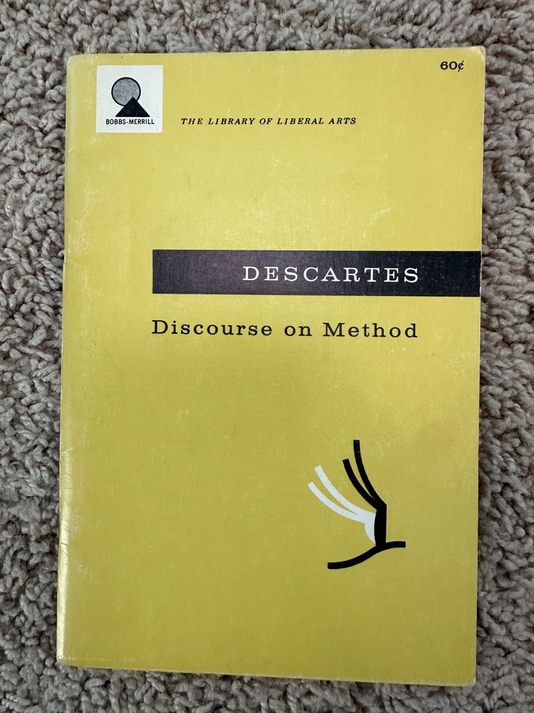 Discourse On Method And Meditations Rene Descartes 1960 Bobbs-Merrill