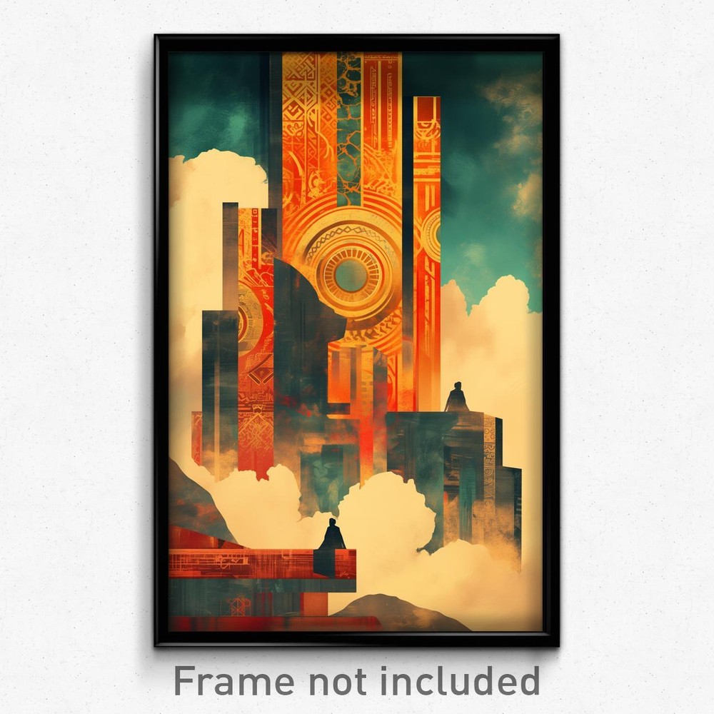 Bollywood Futuristic Architecture Hindi Movie Poster India Print