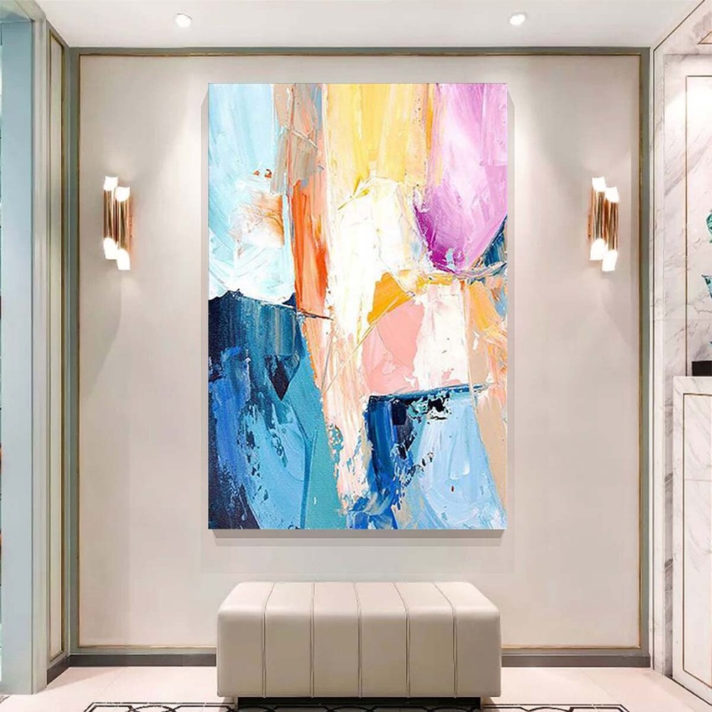 Handmade Oil Painting On Canvas Wall Decor Poster Custom Modern Abstract Art