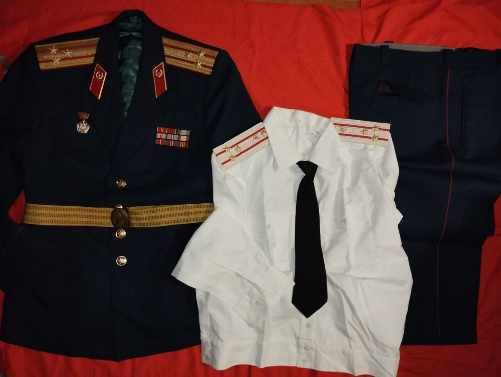 Soviet USSR Military Parade Uniform of Motorshootings Troops. Rare set. 50-3.