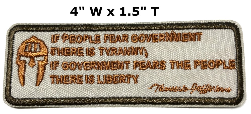 Thomas Jefferson - Tyranny - Liberty Car Truck Window Bumper Sticker Decal