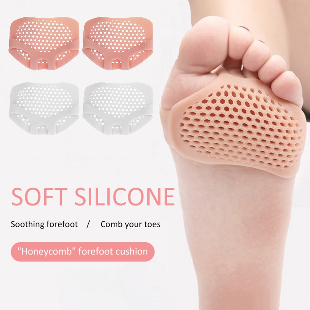 1Pair Gel Metatarsal Sore Ball Foot Pain Cushions Pads Insoles Forefoot Support