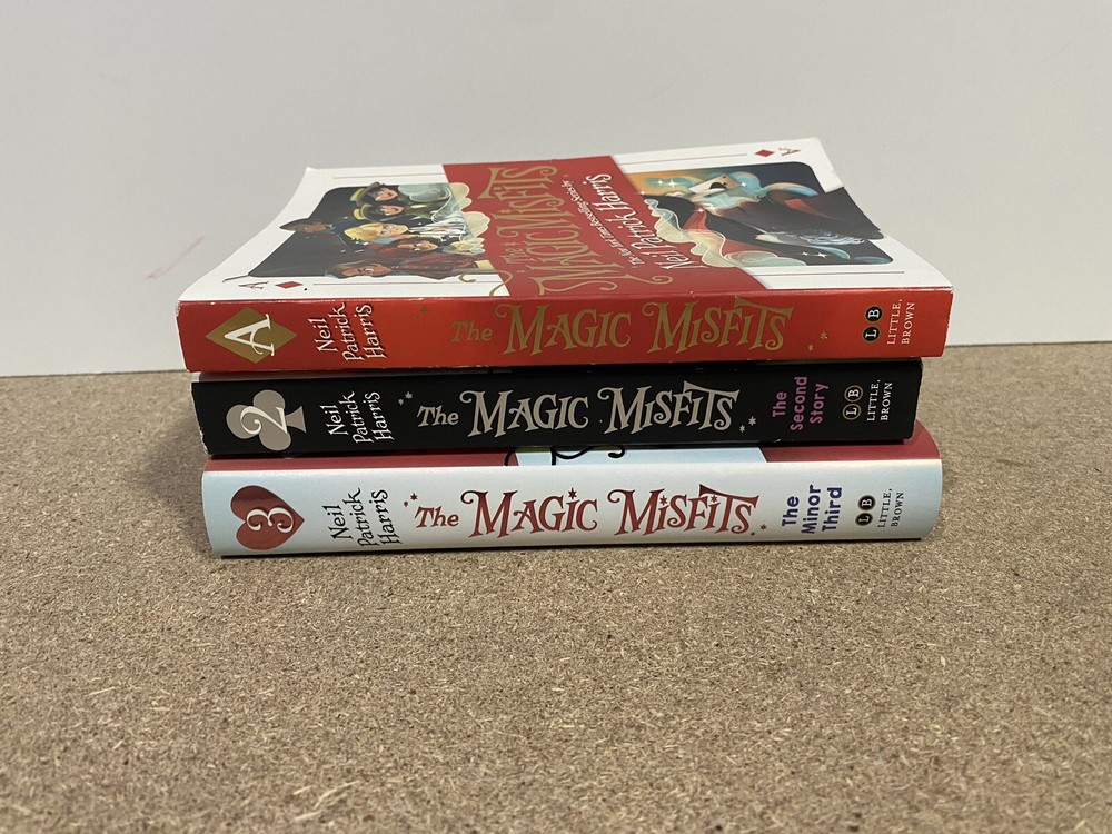 THE MAGIC MISFITS Series Book Lot 3 Neil Patrick Harris, Trade Paperback