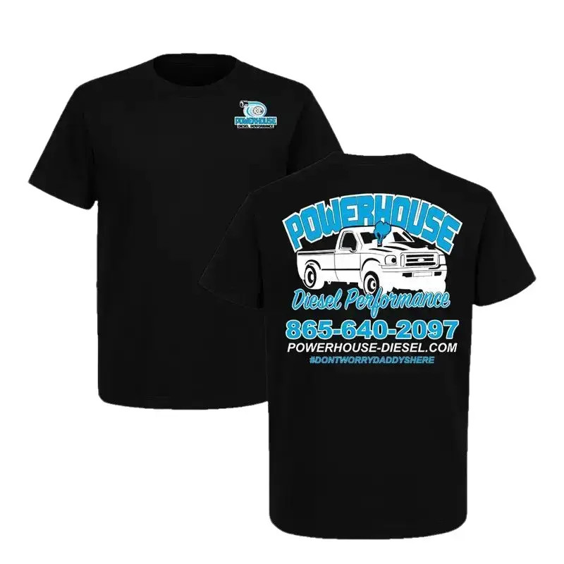 Powerhouse Diesel Performance T-Shirt, Graphic Logo Tee with Truck Design
