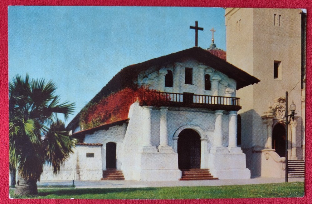 Vintage Chrome Postcard San Francisco de Asis Mission - kept Pristine in Album