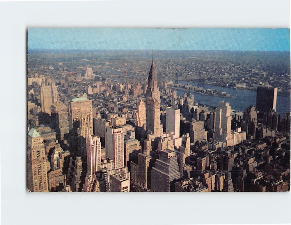 Postcard Aerial View New York City New York USA