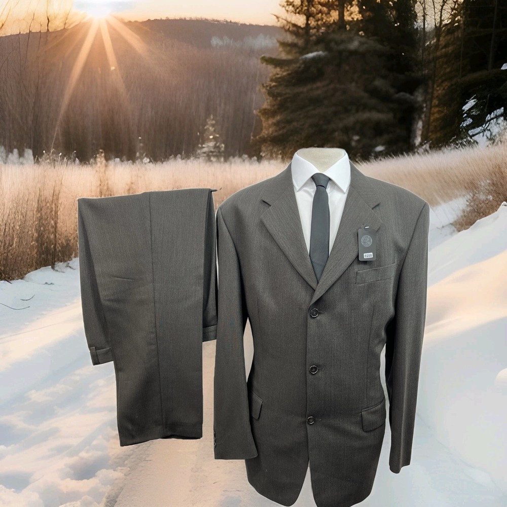 Ciro Citterio Brown Wool Suit C46L W36 L29 Regular Fit 2-Piece Blazer & Pants