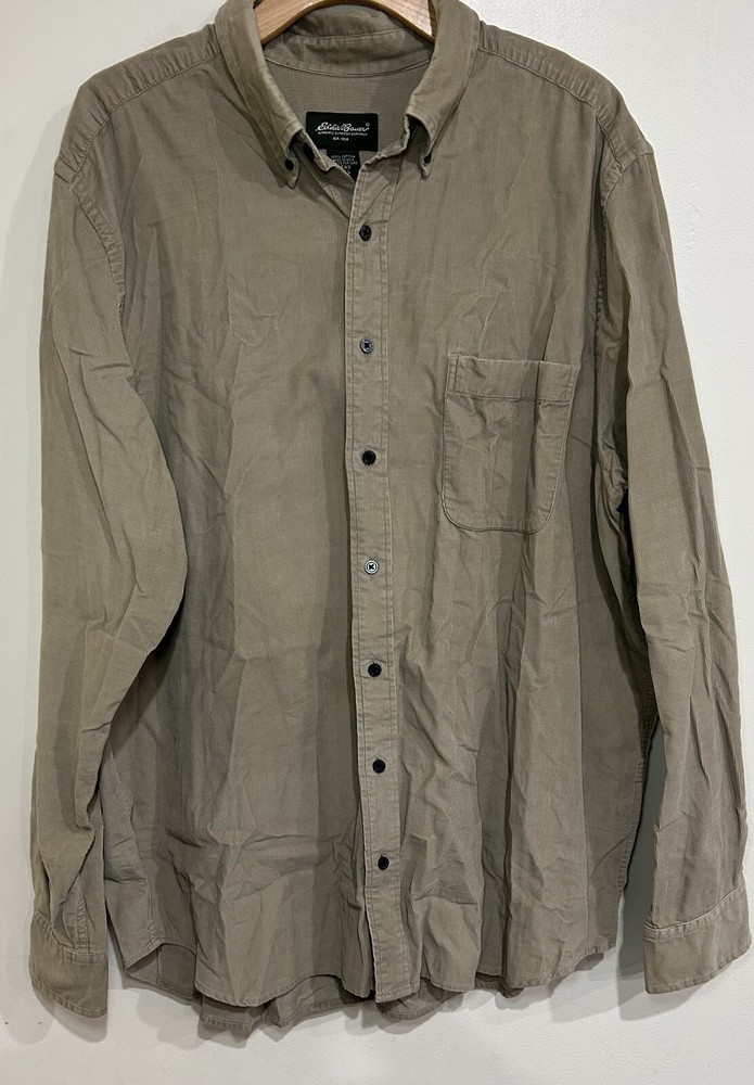 Eddie Bauer Men's XL Tall 100% Cotton Button Down Shirt