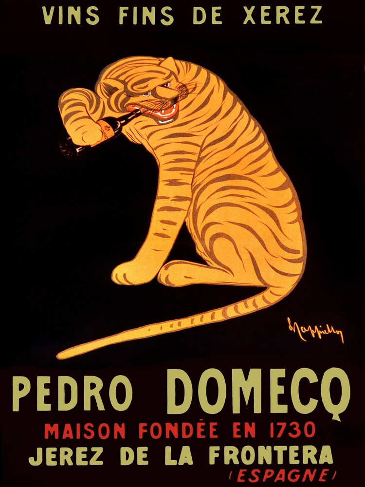 Vins fins de Xerez, Pedro Domeco Decor Poster. Home Graphic Art Design. 4093