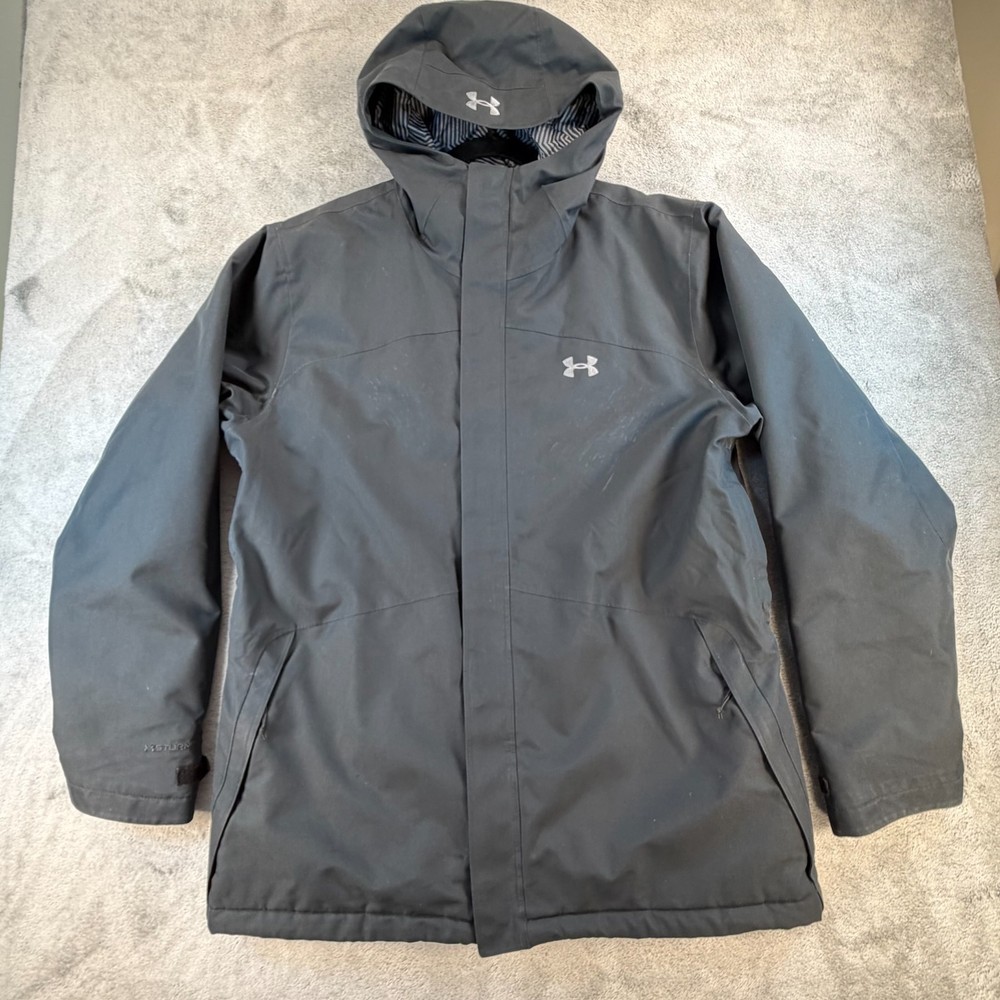 Under Armour ColdGear Infrared Mens XL Hooded Insulated Jacket Gray
